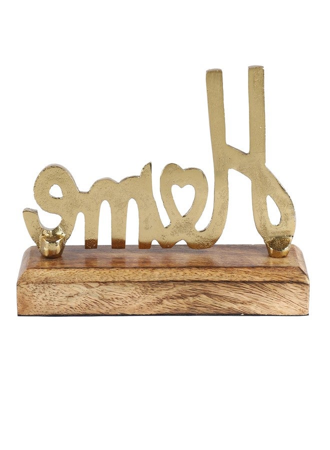 HEYEARTH Words Home Sign Decor | Metal Word Sign Board Centerpiece | Home Decor For Living Room, Bedroom, Kitchen (Gold, 7.8 x 2.2 x 5 Inches) - Image 5